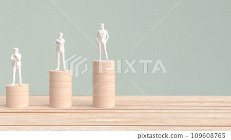 The wood chart for Business concept 3d rendering. The wood chart for Business concept 3d rendering. 109608765