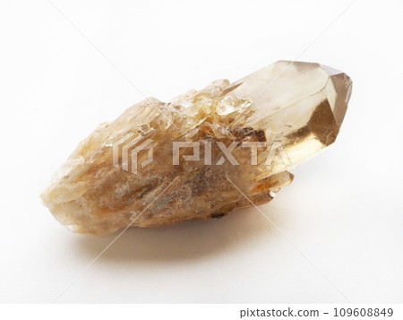 Natural color citrine point (citrine) 109608849
