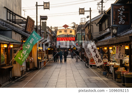 [東京]柴又帝釋天參道，昭和復古街景的黃昏 109609215