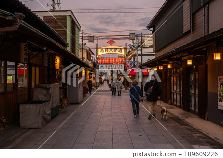 [東京]柴又帝釋天參道，昭和復古街景的黃昏 109609226