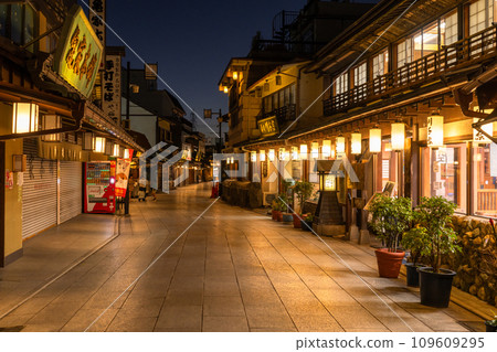 [Tokyo] Shibamata Taishakuten Sando/Showa retro townscape night view 109609295