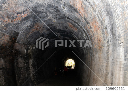 Inside tunnel number 4 of the Aiki tunnel group Inside tunnel number 4 of the Aiki tunnel group 109609331