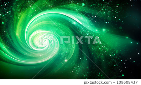 Beautiful sparkling green swirl background "AI generated image" Beautiful sparkling green swirl background "AI generated image" 109609437
