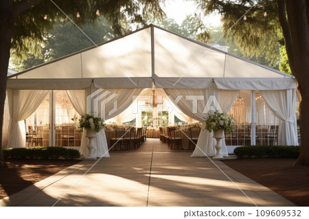 AI-generated content. Outdoor wedding tent 109609532