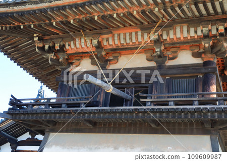 World Heritage Site, Headquarters of the Shotoku Sect, Horyuji Temple Toin Garan, National Treasure, Bell Tower World Heritage Site, Headquarters of the Shotoku Sect, Horyuji Temple Toin Garan, National Treasure, Bell Tower 109609987