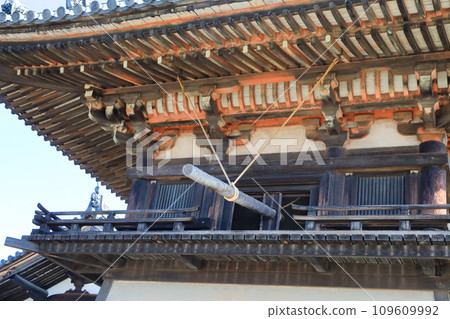 World Heritage Site, Headquarters of the Shotoku Sect, Horyuji Temple Toin Garan, National Treasure, Bell Tower World Heritage Site, Headquarters of the Shotoku Sect, Horyuji Temple Toin Garan, National Treasure, Bell Tower 109609992