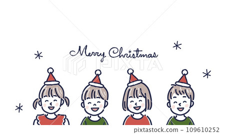 Christmas children illustration material Christmas children illustration material 109610252