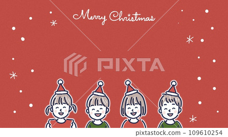 Christmas children illustration material Christmas children illustration material 109610254