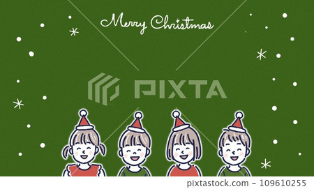 Christmas children illustration material Christmas children illustration material 109610255