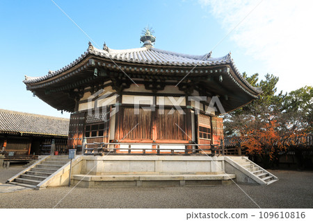 World Heritage Site, Head Temple of the Shotoku Sect, Horyuji Temple, National Treasure, Yumeden 109610816
