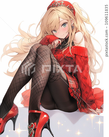 穿著聖誕服裝的女人 109611835