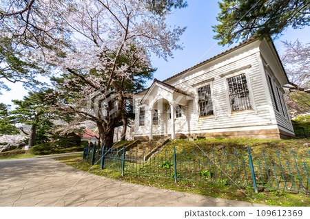 A warm spring day and Old Hakodate Museum No. 1 A warm spring day and Old Hakodate Museum No. 1 109612369