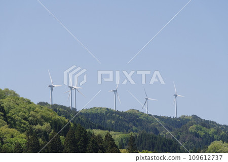 wind power plant on mountain wind power plant on mountain 109612737