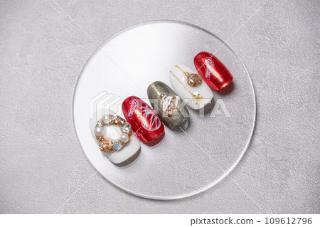 Christmas nail tip/gel nail/Christmas nail tip sample 109612796