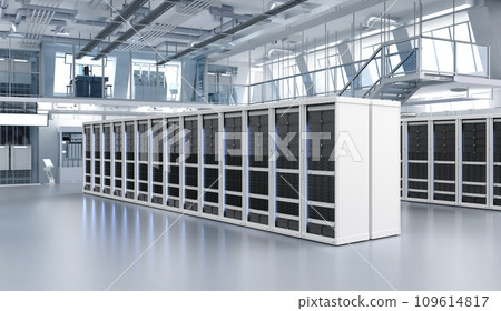 Server room interior or data center inside full with rack Server room interior or data center inside full with rack 109614817