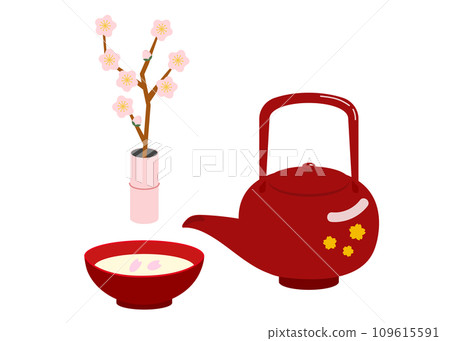 baijiu and plum 109615591