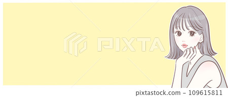 Illustration material of women and girls 109615811
