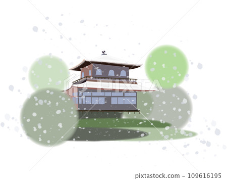 Ginkakuji Snow scene 109616195