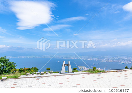 Hakodate City, Hokkaido - Hakodate cityscape in early summer seen from the summit of Mt. Hakodate 109616577