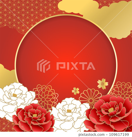 日式背景_紅2 日式背景_紅2 109617199