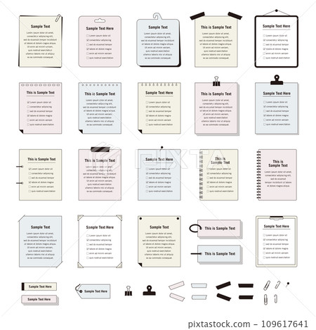 Paper frame set that can be used for columns and boxed articles 109617641