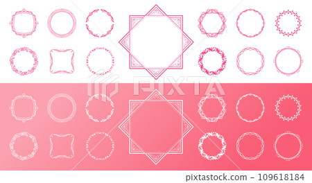 Soft antique frame inspired by Valentine's Day 109618184