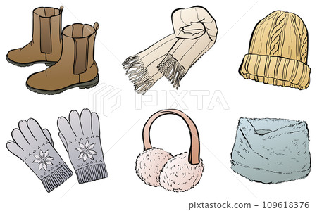 Winter cold weather goods illustration 109618376