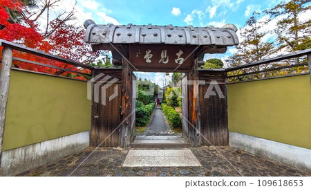 大阪秋天的加賀屋新電會所和加賀屋綠地綠葉 109618653