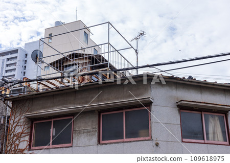 Old and very beautiful building in Okayama city, Okayama prefecture, Japan 109618975