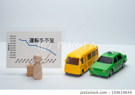 Image of the shortage of bus and taxi drivers 109619649