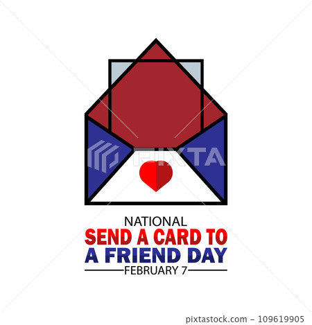 National Send A Card To A Friend Day Vector illustration National Send A Card To A Friend Day Vector illustration 109619905