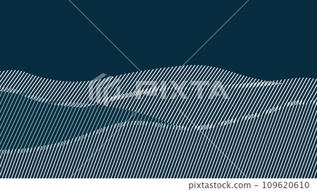 Japanese background with line wave pattern vector. Abstract template with geometric pattern. Mountain and ocean object in oriental style Japanese background with line wave pattern vector. Abstract template with geometric pattern. Mountain and ocean object in oriental style 109620610