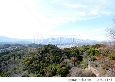 Nakatsugawa City, Gifu Prefecture_Northwest side view from Naegi Castle ruins 2_March 2023 Nakatsugawa City, Gifu Prefecture_Northwest side view from Naegi Castle ruins 2_March 2023 109621161