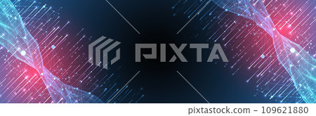 Big Data. Abstract digital futuristic wireframe vector illustration on technology background. Data mining and management concept. Hand drawn art. Big Data. Abstract digital futuristic wireframe vector illustration on technology background. Data mining and management concept. Hand drawn art. 109621880