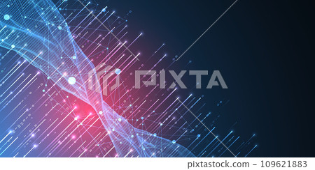 Big Data. Abstract digital futuristic wireframe vector illustration on technology background. Data mining and management concept. Hand drawn art. Big Data. Abstract digital futuristic wireframe vector illustration on technology background. Data mining and management concept. Hand drawn art. 109621883