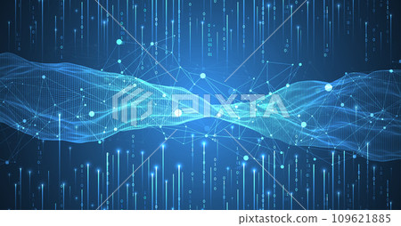 Big Data. Abstract digital futuristic wireframe vector illustration on technology background. Data mining and management concept. Hand drawn art. Big Data. Abstract digital futuristic wireframe vector illustration on technology background. Data mining and management concept. Hand drawn art. 109621885