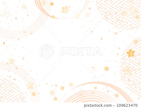 新年的背景圖。帶有日本圖案的美麗背景。 新年的背景圖。帶有日本圖案的美麗背景。 109623470