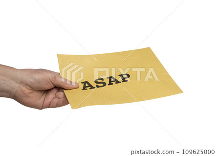 ASAP message ASAP message 109625000