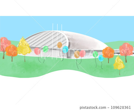 建築秋天 109628361