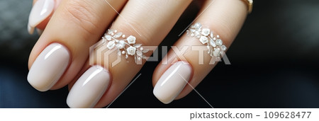 Nail design for the bride Nail design for the bride 109628477