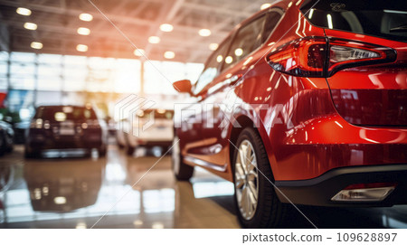 AI-generated content. Cars dealership showroom space AI-generated content. Cars dealership showroom space 109628897