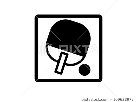 Sports pictogram_table tennis Sports pictogram_table tennis 109628972