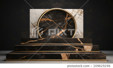 3d luxury podium for your product. Generative AI 109629298