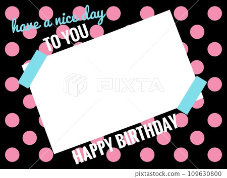 cute birthday frame cute birthday frame 109630800
