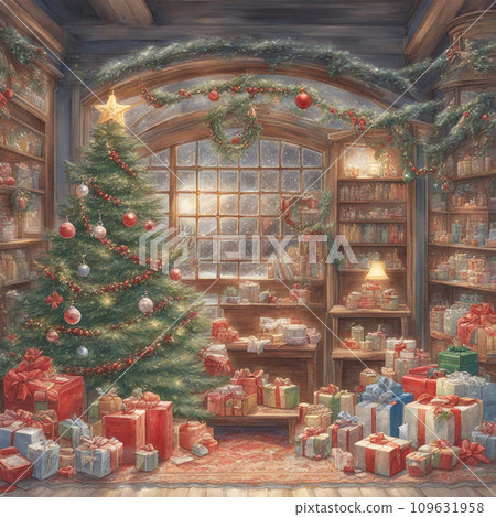 聖誕節裝飾的房間 聖誕節裝飾的房間 109631958