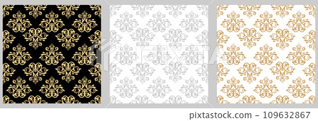 Set of Classic Orient Seamless Vector Patterns 109632867