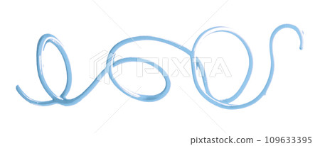light blue watercolor painted zigzag lines isolated on white background. light blue watercolor painted zigzag lines isolated on white background. 109633395