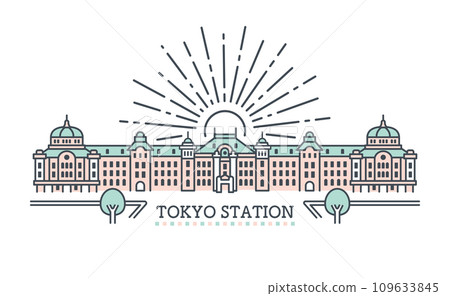 Tokyo station simple design Tokyo station simple design 109633845