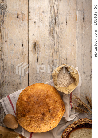 Artisan whole sourdough bread Artisan whole sourdough bread 109635450