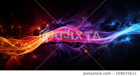 Abstract banner background design template on black background. 109635611